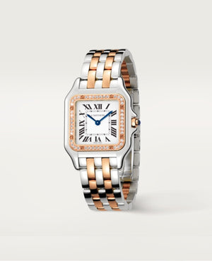 CRT Panthère DE CRT Watch, Medium Model, Diamonds, Rose Gold/Steel - CRT Image