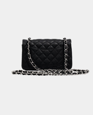 COCO Caviar Quilted Mini Rectangular Flap Black - COCO Image