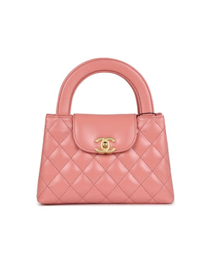 COCO Small Kelly Shopper Bag Calfskin Pink - COCO Image