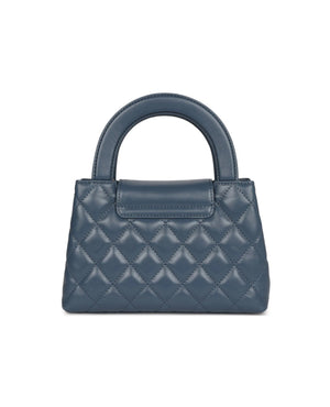 COCO Small Kelly Shopper Bag Calfskin Blue - COCO Image