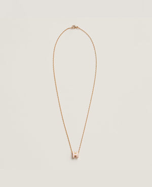 HMS Mini Pop H Pendant Yellow Gold Rose dragee - HMS Image