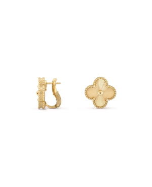 VCF Vintage Alhambra earrings, yellow gold - VCF Image
