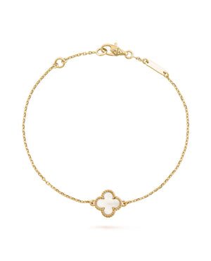 VCF Sweet Alhambra bracelet, yellow gold, Mother-of-pearl - VCF Image