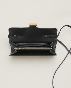 HMS Constance To Go wallet Black Gold Hardware - HMS Image