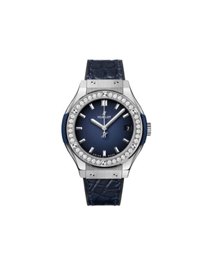 Hublot Classic Fusion Titanium Deep Blue Diamonds 33mm - Hublot Image