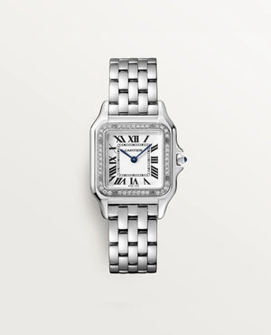 Panthèrs DE CRT Watch, Medium Model, Diamonds, Silver - CRT Image