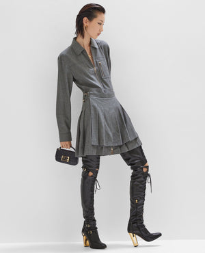 FND Baguette Phone Black Leather Pouch - FND Image