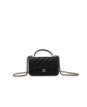 COCO Flap Phone Holder With Chain Black - COCO Image