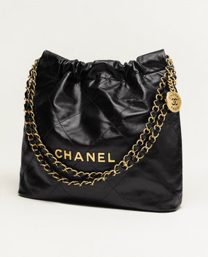 COCO 22 Small Handbag Shiny Calfskin & Gold-Tone Metal Black - COCO Image