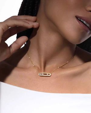MSK Move Classique Necklace Yellow Gold - MSK Image
