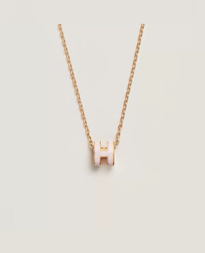 HMS Mini Pop H Pendant Yellow Gold Rose dragee - HMS Image