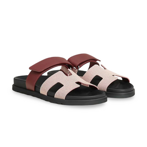 HMS Chypre Sandal rouge H Canvas and Calfskin