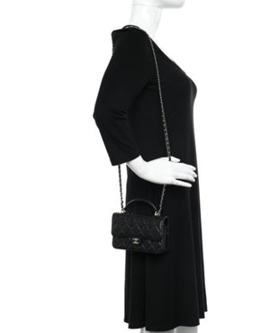 COCO Flap Phone Holder With Chain Black - COCO Image