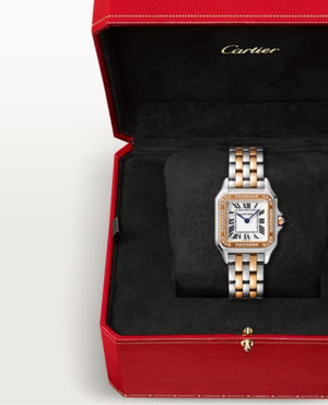 CRT Panthère DE CRT Watch, Medium Model, Diamonds, Rose Gold/Steel - CRT Image