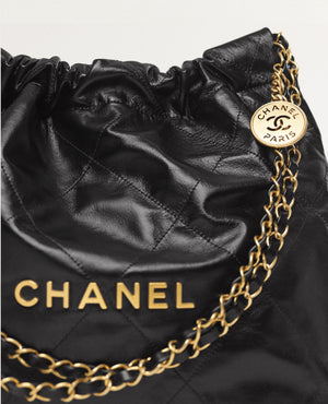 COCO 22 Small Handbag Shiny Calfskin & Gold-Tone Metal Black - COCO Image