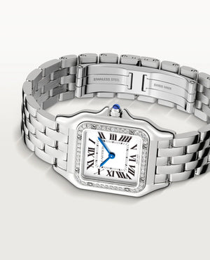 Panthèrs DE CRT Watch, Medium Model, Diamonds, Silver - CRT Image