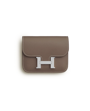 HMS Constance Slim Wallet Gris Etain - HMS Image