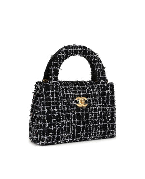 COCO Small Kelly Shopper Tweed Black - COCO Image