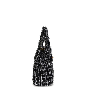COCO Small Kelly Shopper Tweed Black - COCO Image