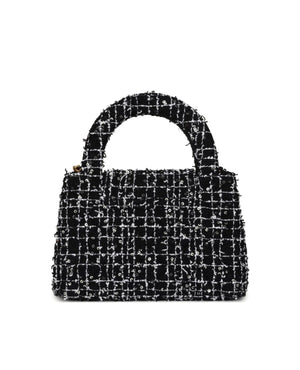 COCO Small Kelly Shopper Tweed Black - COCO Image