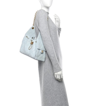 COCO 25 Small Handbag Caviar light blue - COCO Image