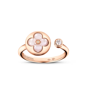 LVN Color Blossom Mini Sun Ring, Pink Gold, Pink Mother-of Pearl and Diamond (9290596352236)