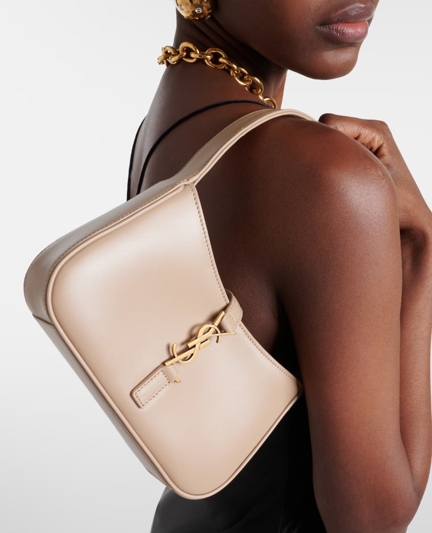 STL Mini Le 5 À 7 In Smooth Leather Beige