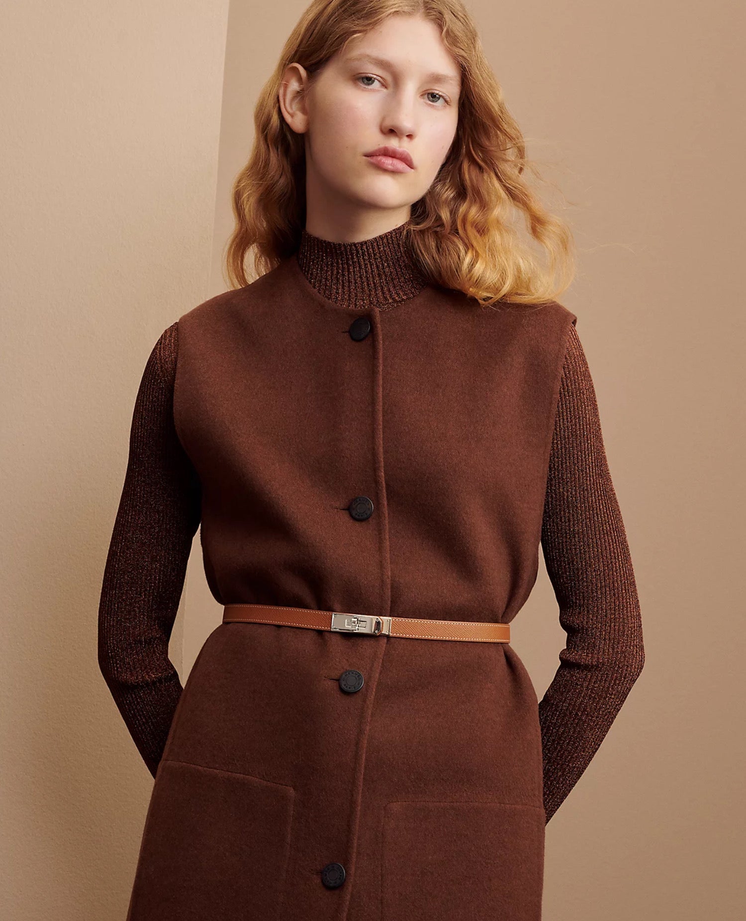 HMS Kelly 18 Belt Silver Hardware Gold