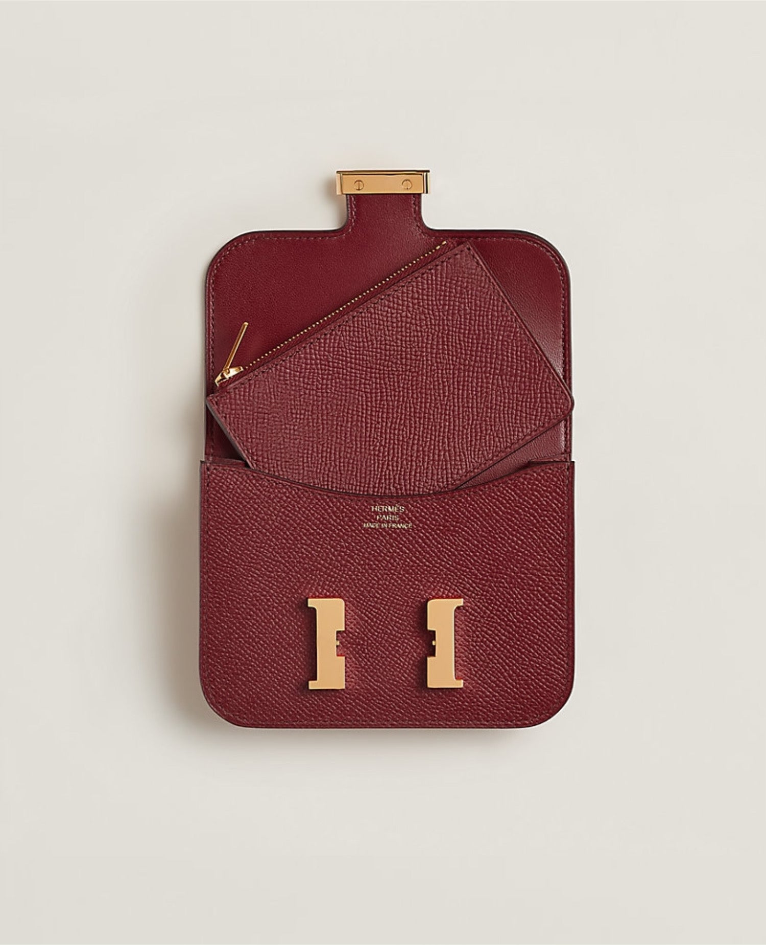 HMS Constance Slim Wallet Rouge H