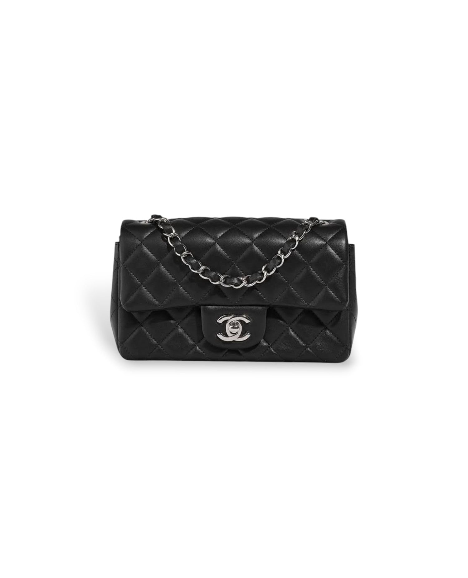 COCO Mini Classic Double Flap Silver Hardware