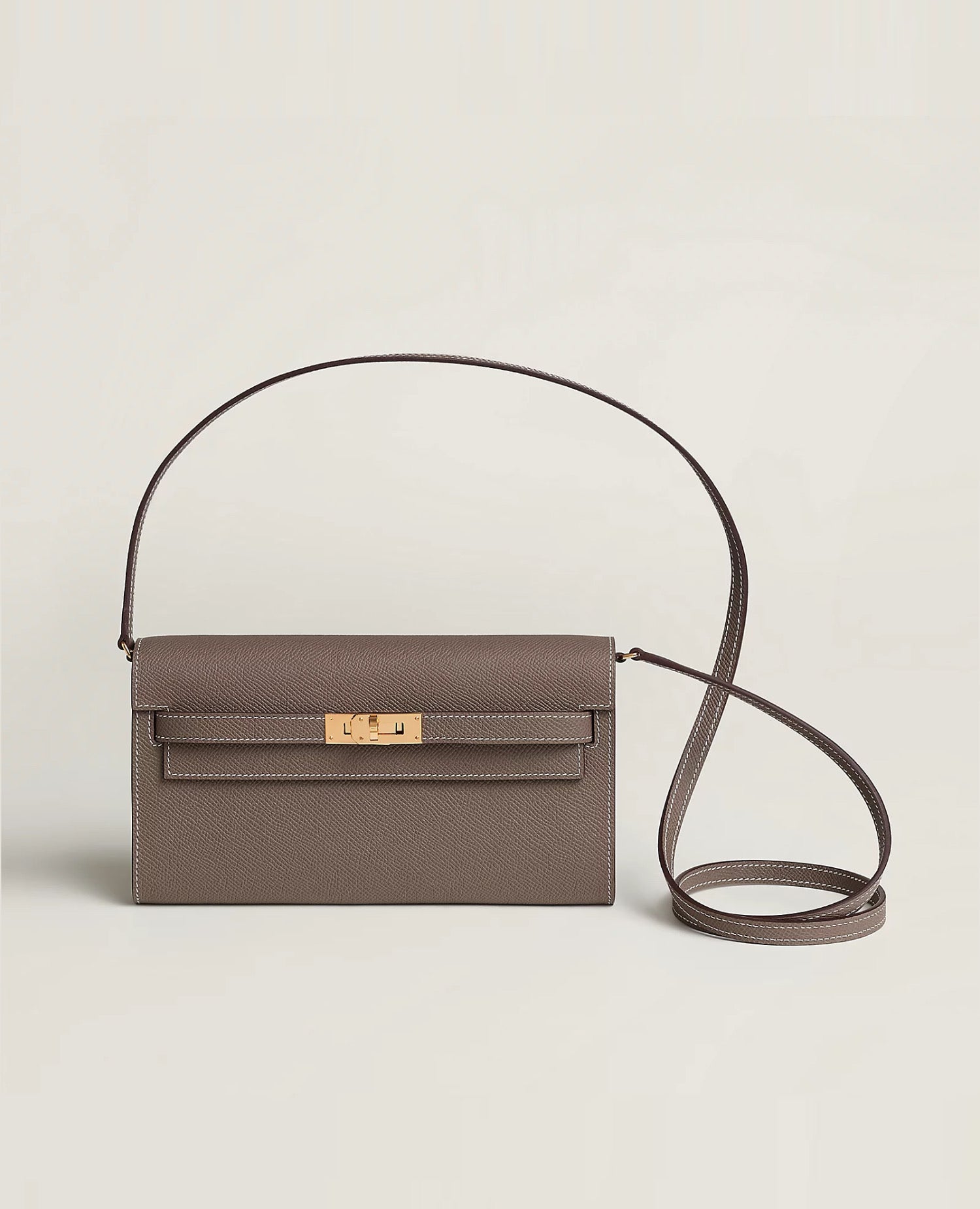 HMS Kelly Classique To Go wallet Etoupe Epsom