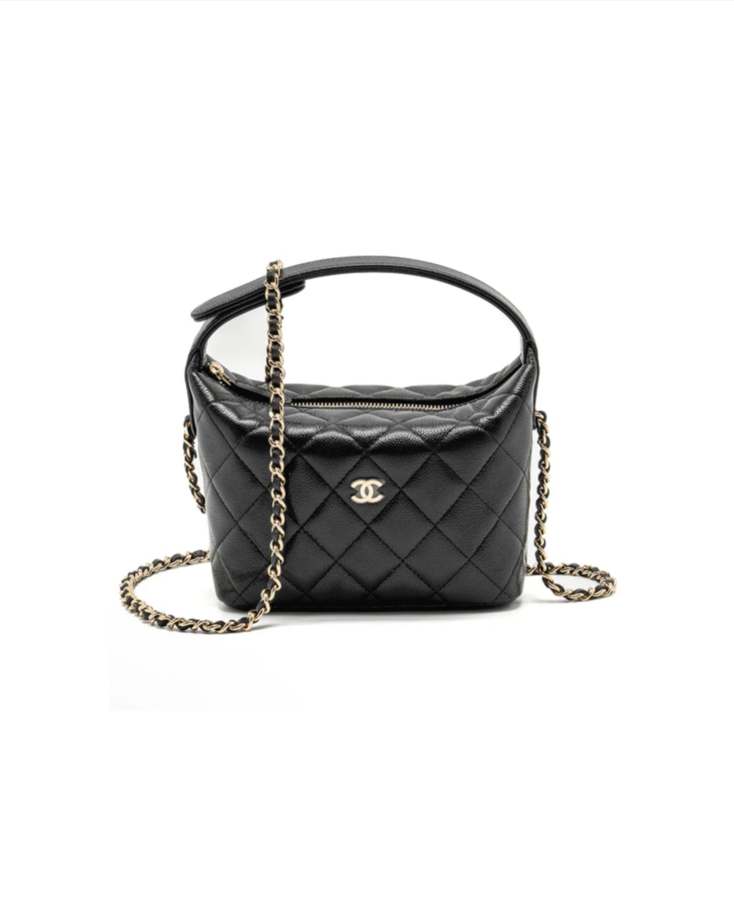 COCO 25 Hobo Black Caviar Bag