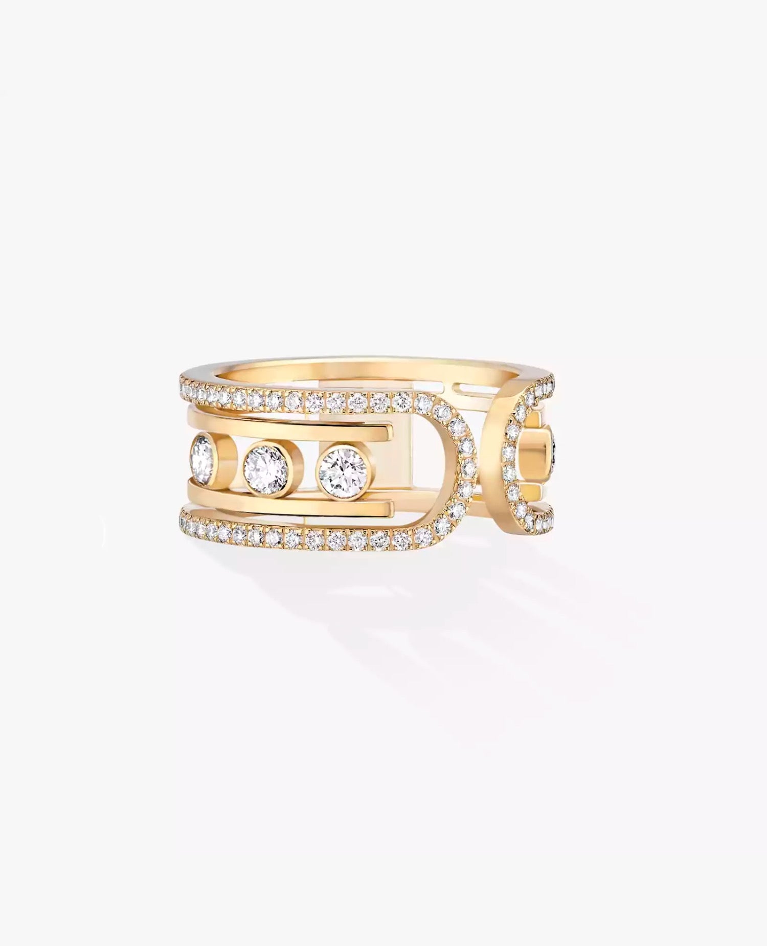 MSK  Move 10TH Ring Yellow Gold