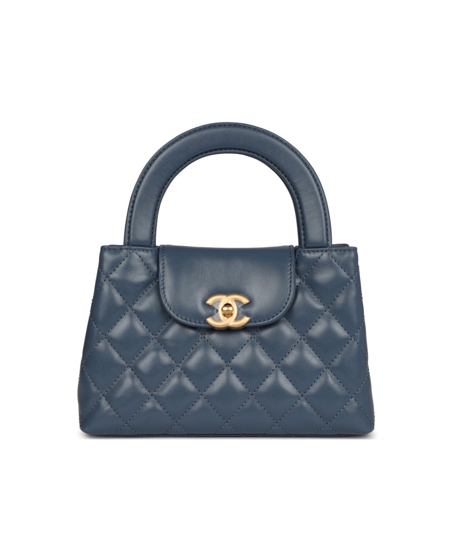COCO Small Kelly Shopper Bag Calfskin Blue