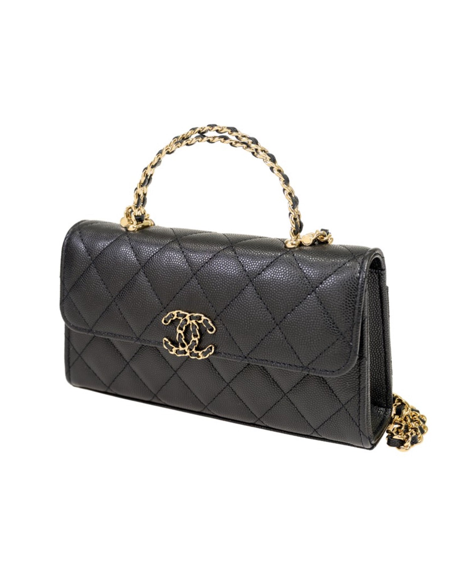 COCO Grain Embossed Cow Leather Flap Bag