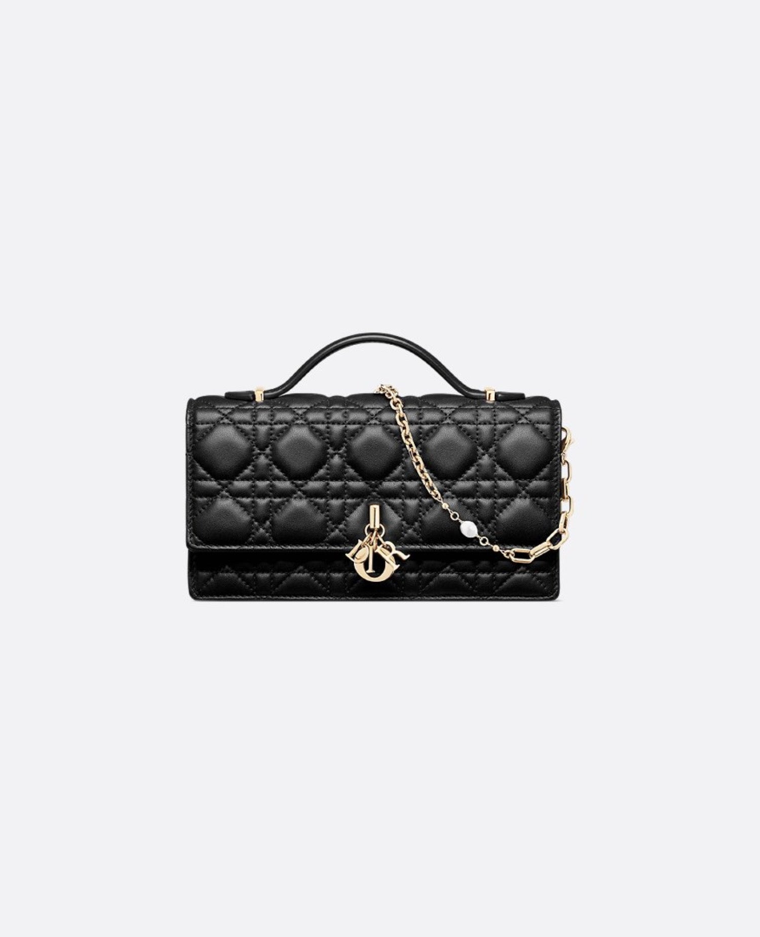 DR Mini Miss Bag Black Cannage Lambskin