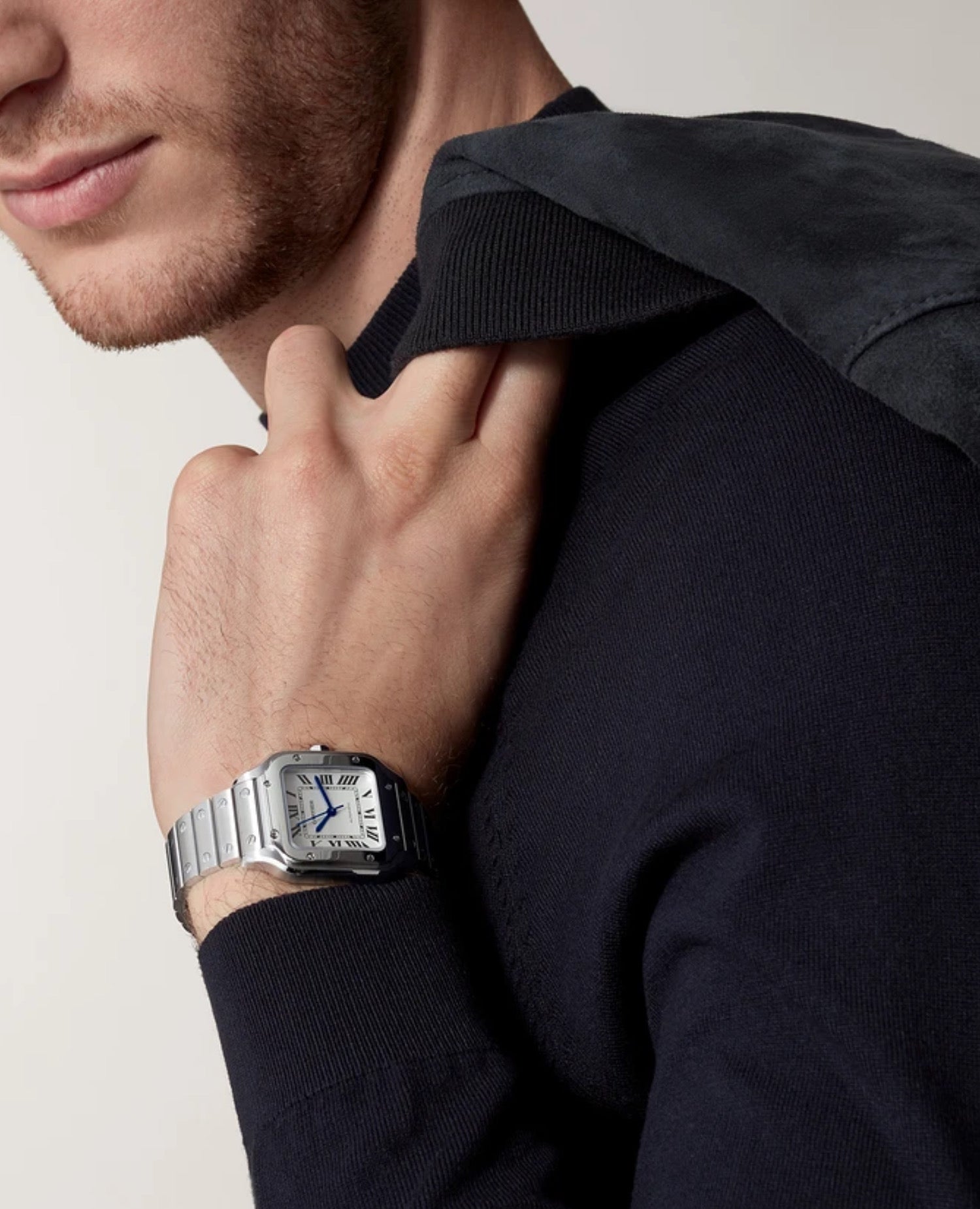 CRT Santos DE CRT Watch, Medium Model, Silver