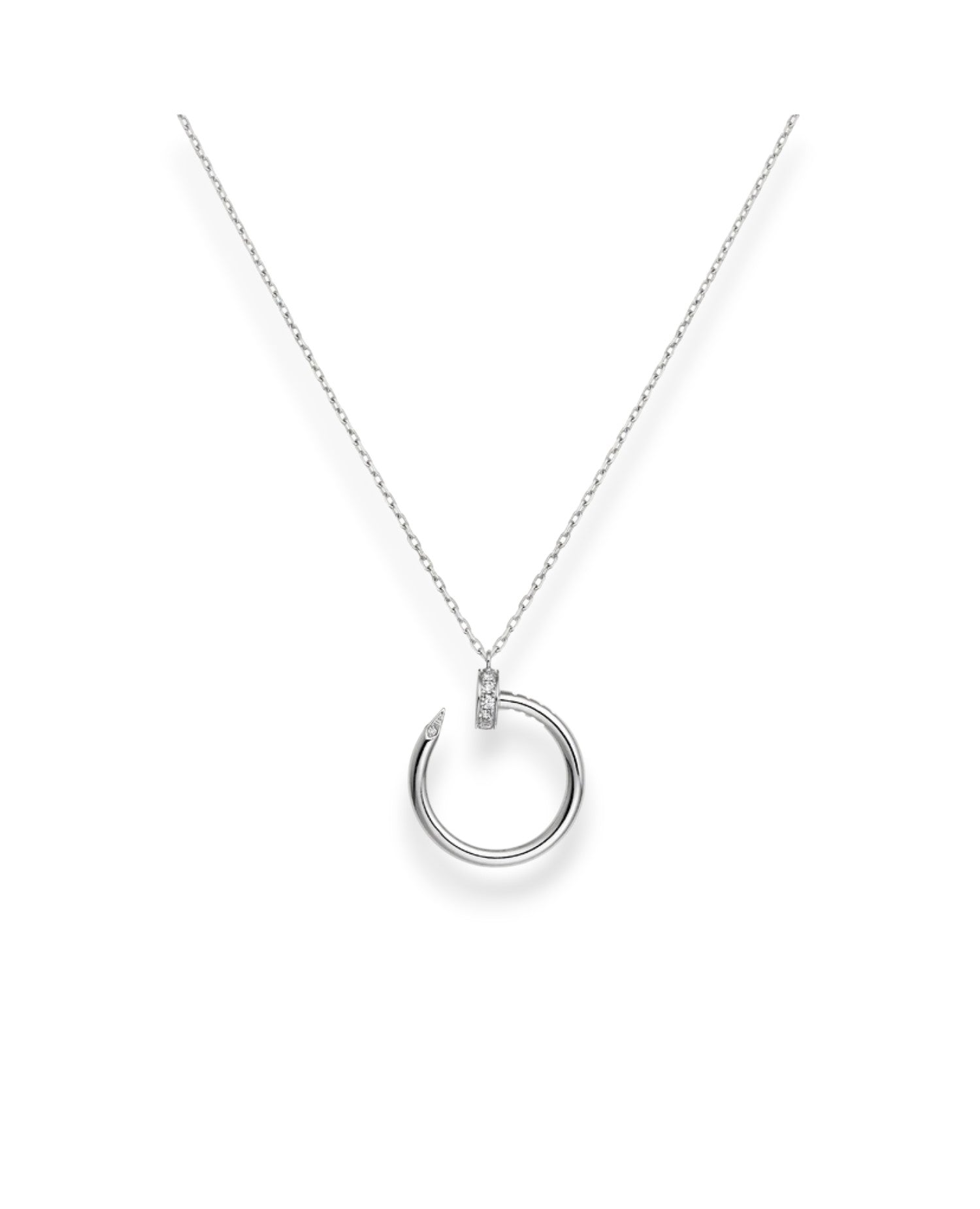 CRT Juste Un Clou Necklace, Silver
