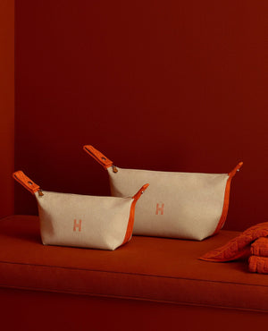 HMS Bride-a-Brac case, Small Model, Beige / Orange - HMS Image