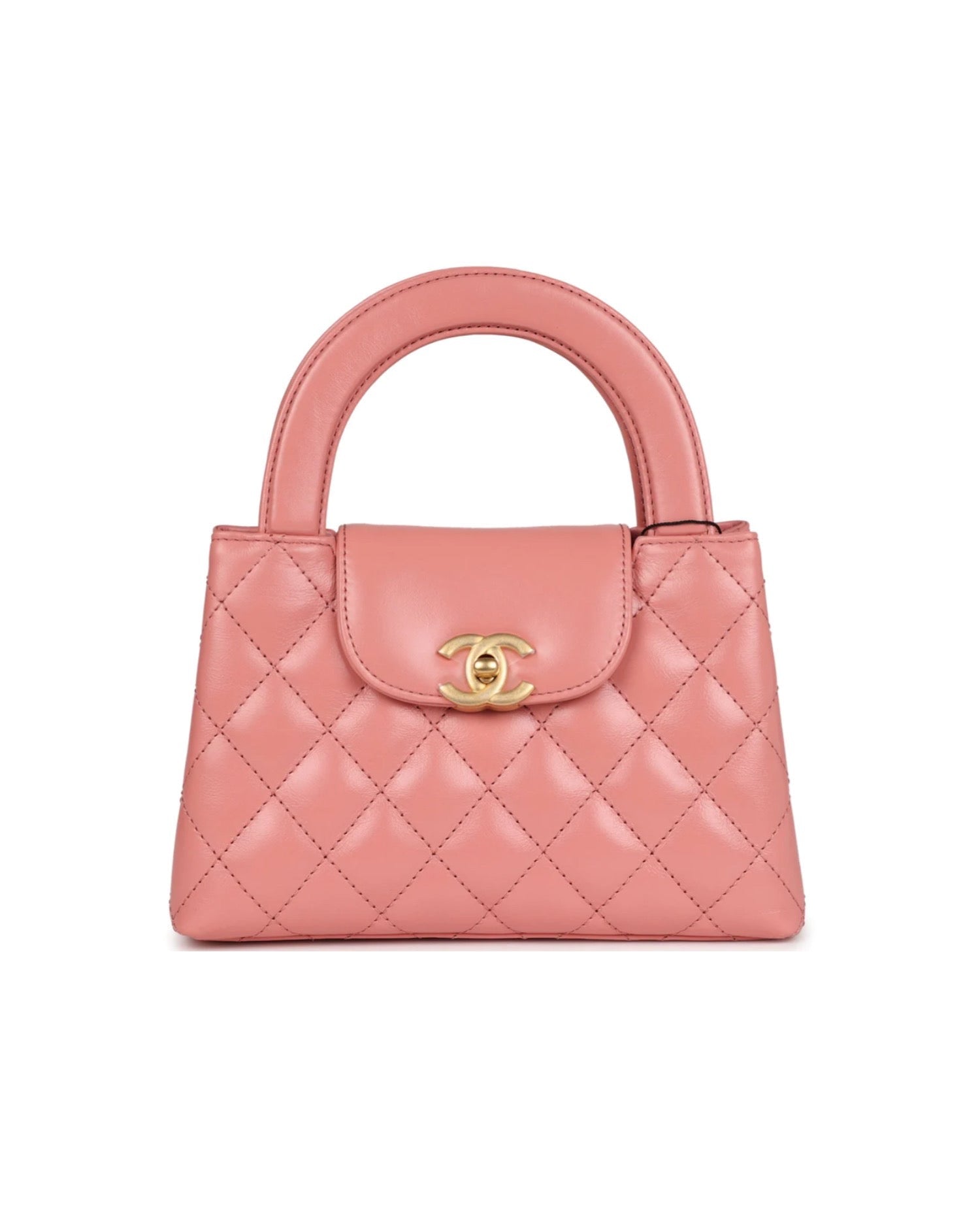 COCO Small Kelly Shopper Bag Calfskin Pink