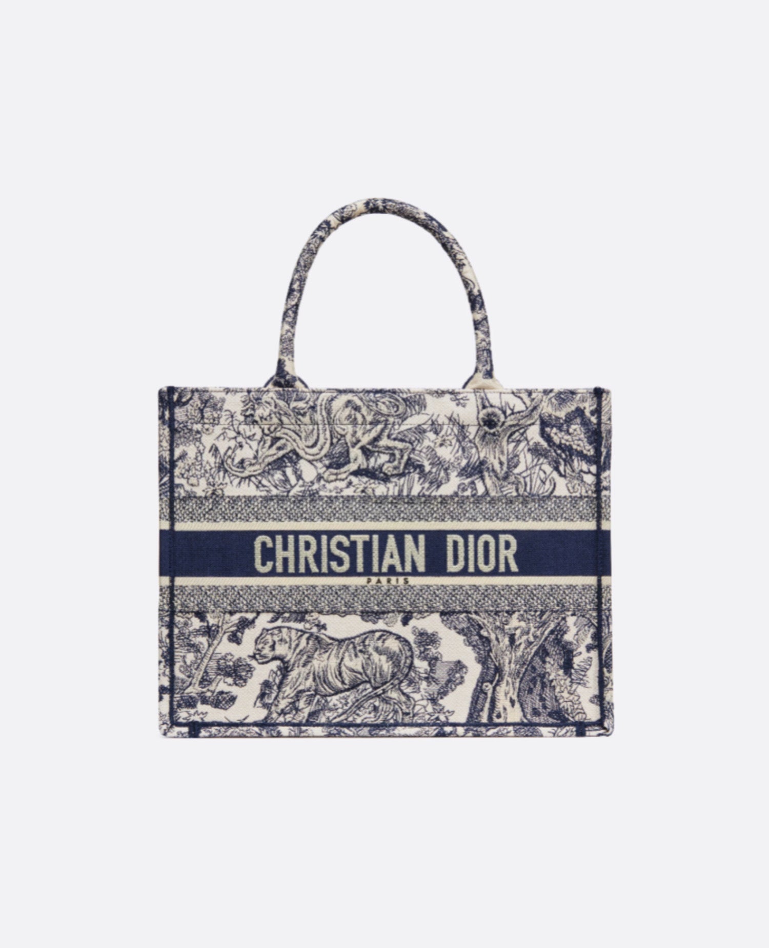 DR Medium DR Book Tote Blue Toile