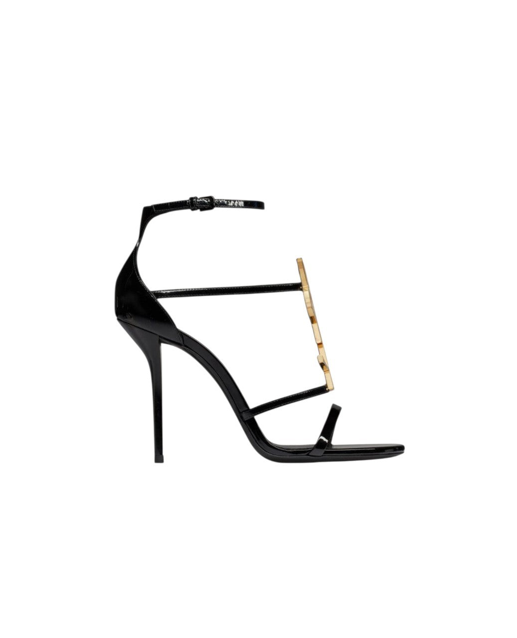 STL Cassandra Sandals In Patent Leather Gold