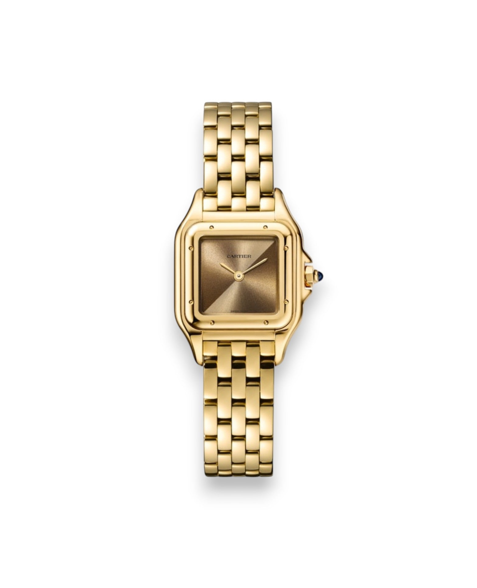 CRTPanthèrs DE CRTWatch, Small Model, yellow gold, Brown