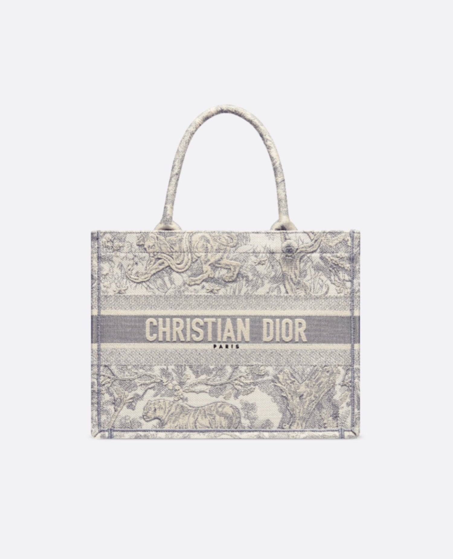 DR Medium DR Book Tote Ecue & Grey Toile