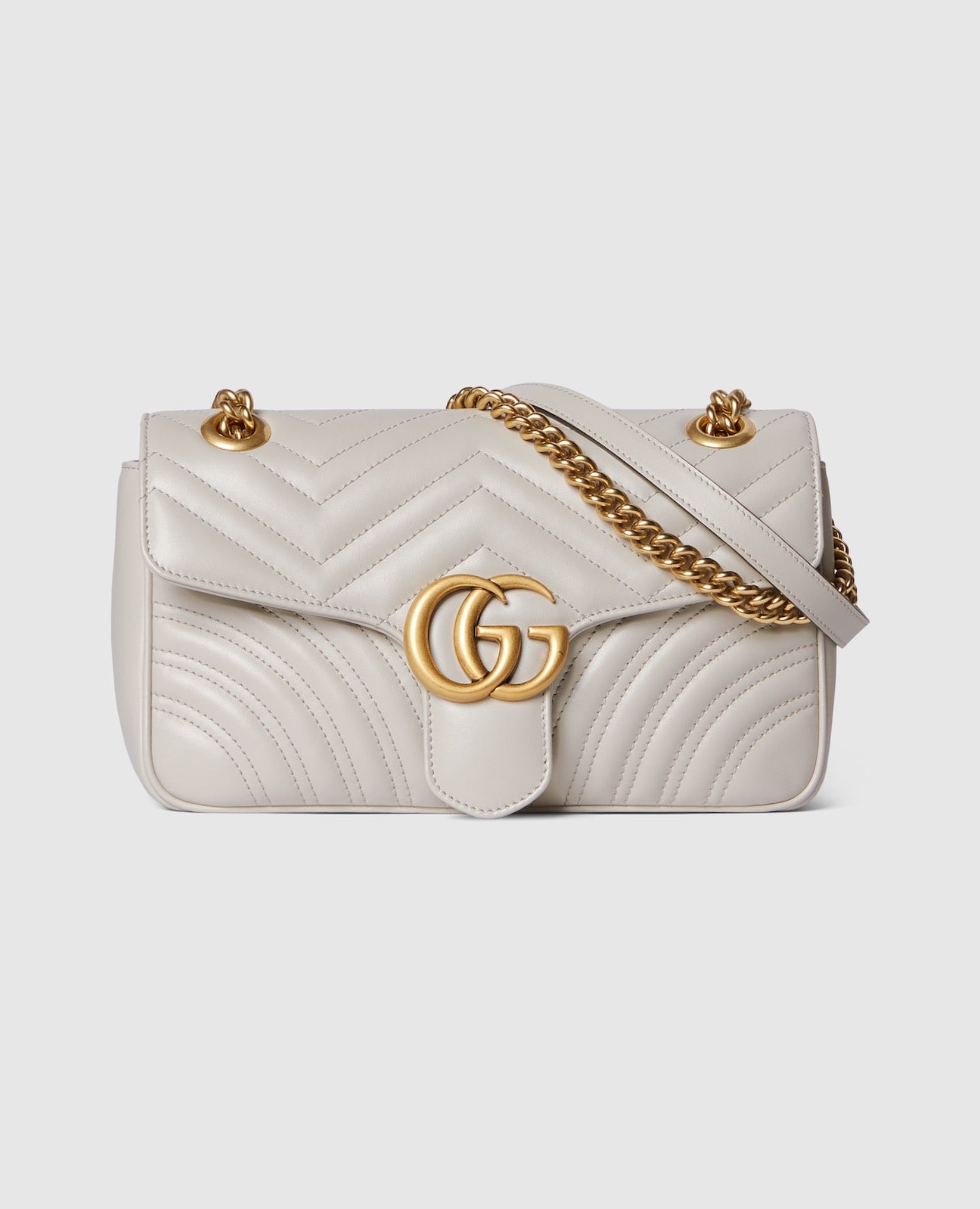 GCC GG Marmont Small Shoulder Bag White