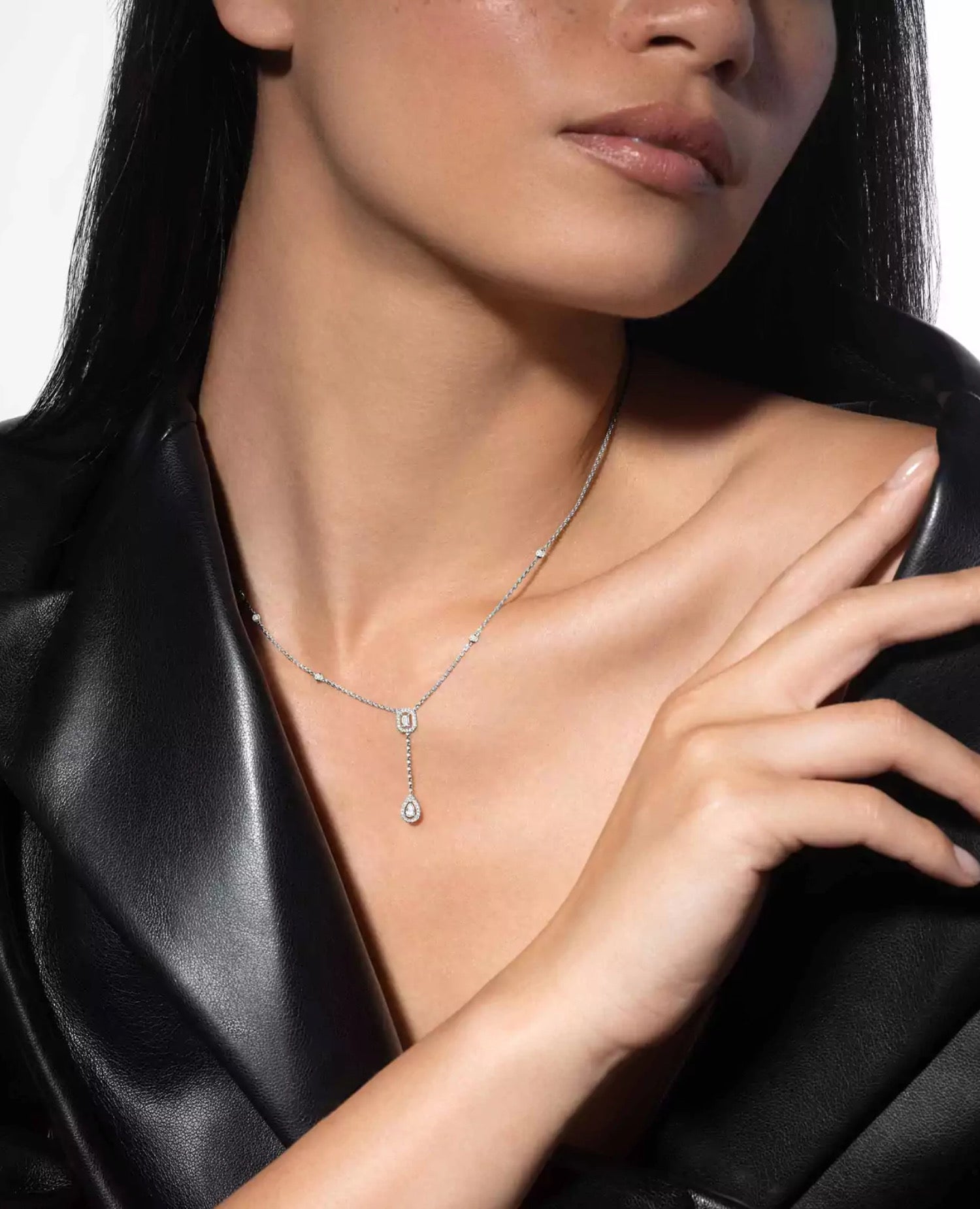 MSK  My Twin Tie 0.10CT X2 Necklace