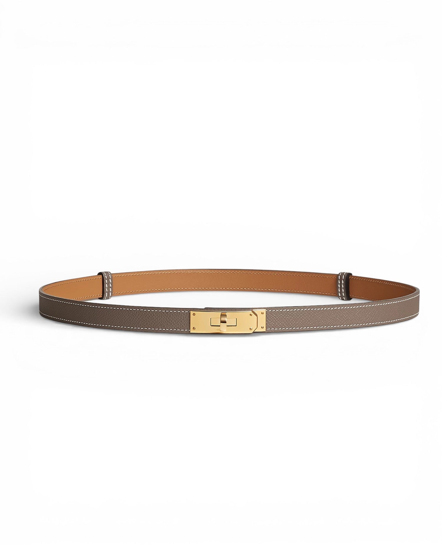 HMS Kelly 18 belt Gold Hardware Etoupe