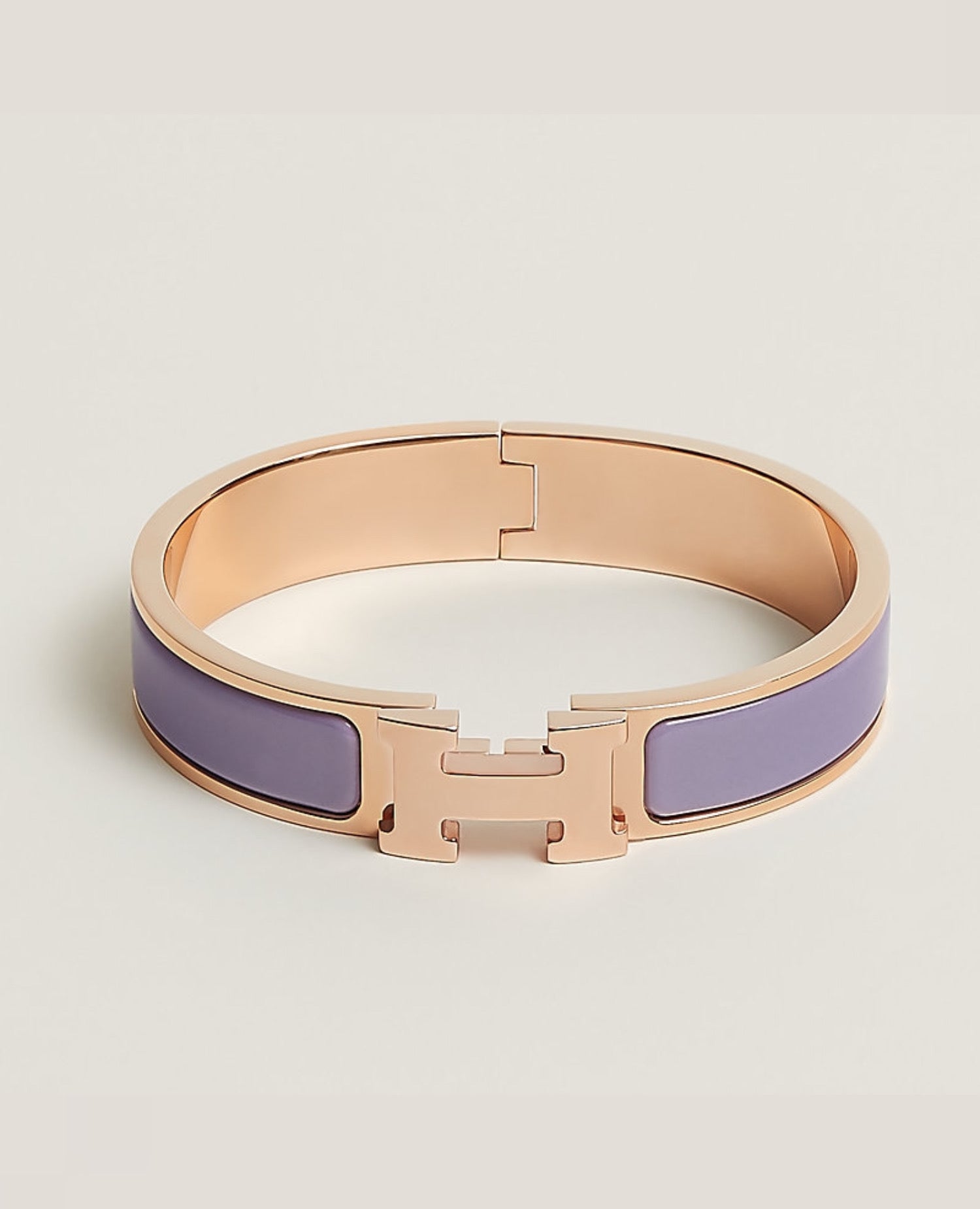 HMS Clic H Bracelet Lilas Rose Gold