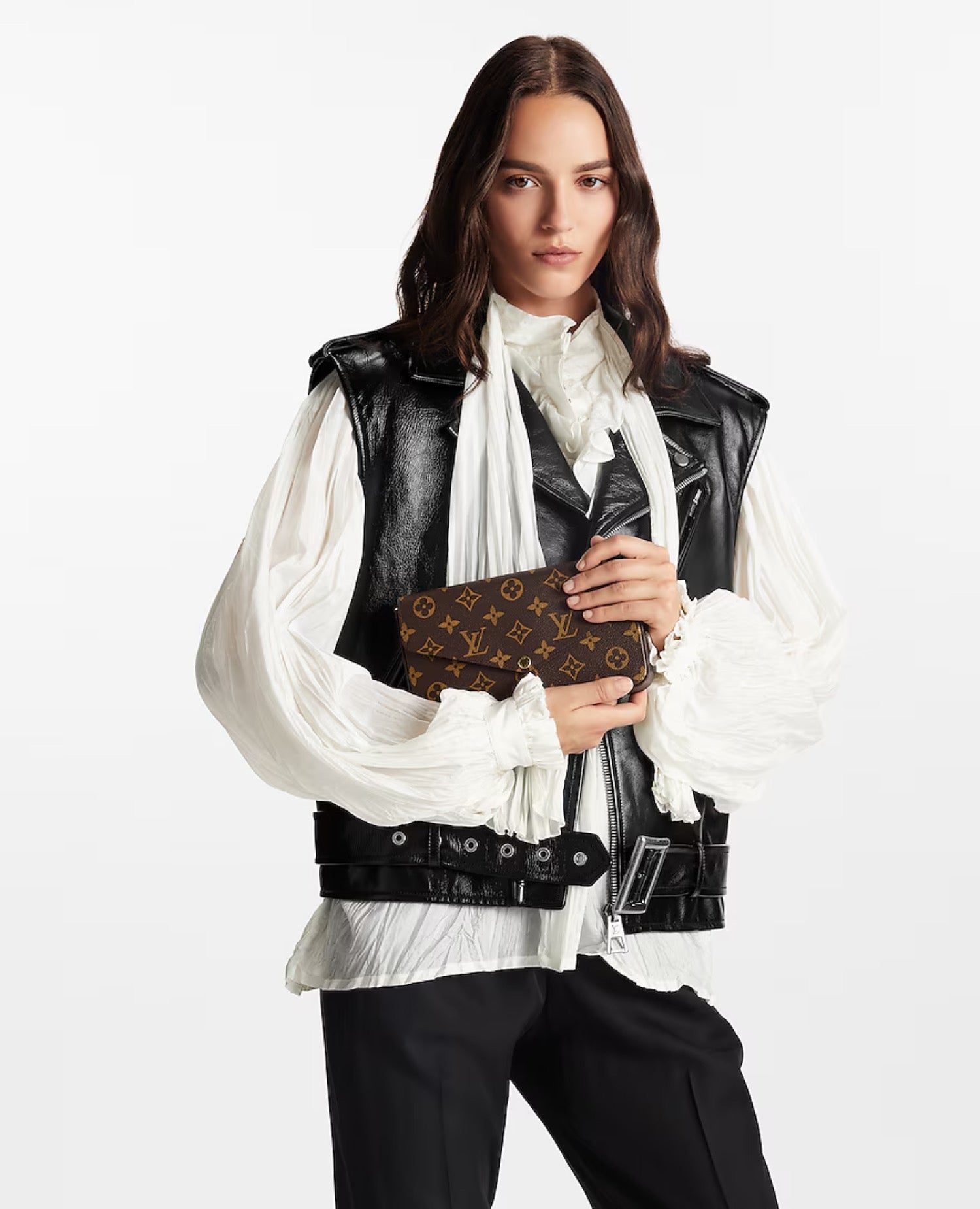 LVN Félicie Pochette Monogram Coated Canvas