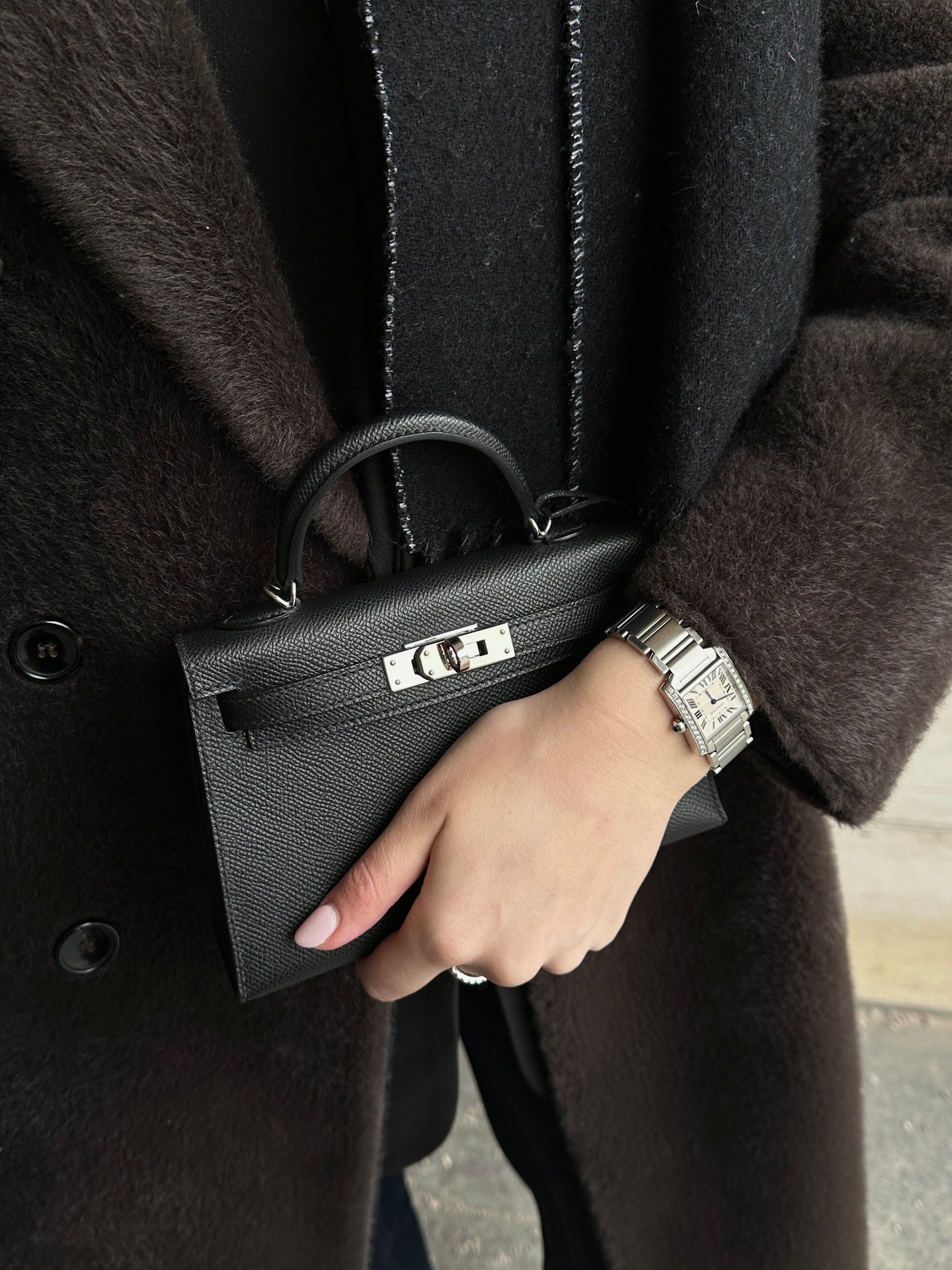 HMS Kelly Mini Epsom Black / Silver